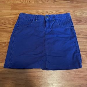 Athleta blue demin skirt